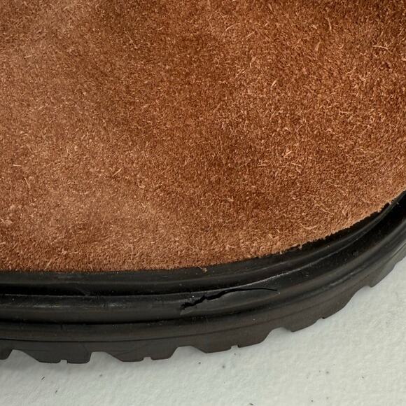 Geox Respira Damiana Women's Brown Suede Leather Heeled Ankle Boots Size 39.5 - Picture 6 of 11